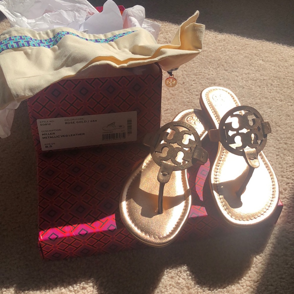 Tory Burch Miller Rose Gold NWOT&B